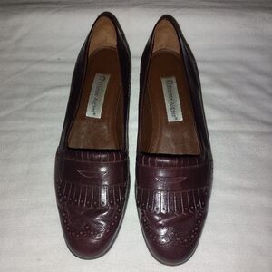 Etienne Aigner Maroon Leather Loafer 8.5 M